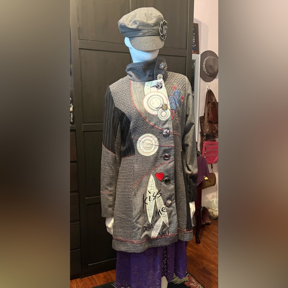 Gorgeous abstract one of a kind coat